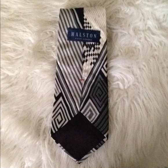 Halston Vintage Italian silk necktie - Picture 2 of 6